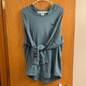 PINK Victoria's Secret Blue Hoodie